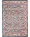 Nourison Home Vintage Kashan Vka05 4'x6' Area Rug In Gray,multi