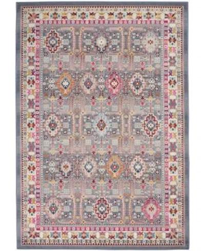 Nourison Home Vintage Kashan Vka05 Rug Collection In Gray,multi