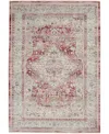Nourison Home Vintage Kashan Vka07 4'x6' Area Rug In Red,ivory