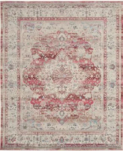 Nourison Home Vintage Kashan Vka07 Rug Collection In Red,ivory