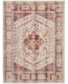 Nourison Home Vintage Kashan Vka08 Rug Collection In Ivory,red
