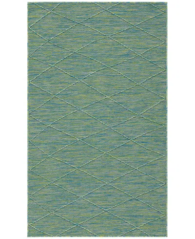 Nourison Home Washable Solutions Wsl01 3'x5' Area Rug In Blue,green