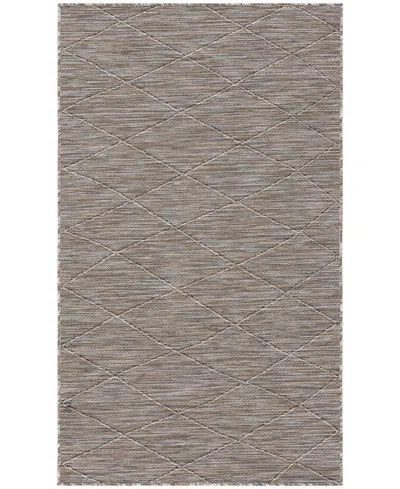 Nourison Home Washable Solutions Wsl01 3'x5' Area Rug In Gray,mocha