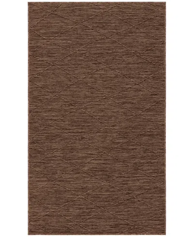 Nourison Home Washable Solutions Wsl01 3'x5' Area Rug In Mocha