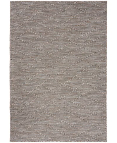 Nourison Home Washable Solutions Wsl01 4'x6' Area Rug In Gray,mocha