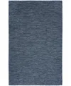 Nourison Home Washable Solutions Wsl01 6'x9' Area Rug In Navy,blue