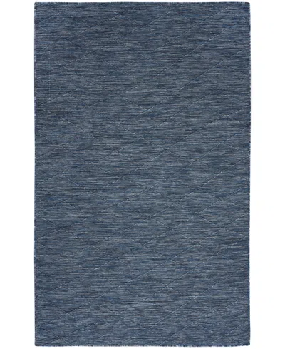 Nourison Home Washable Solutions Wsl01 6'x9' Area Rug In Navy,blue