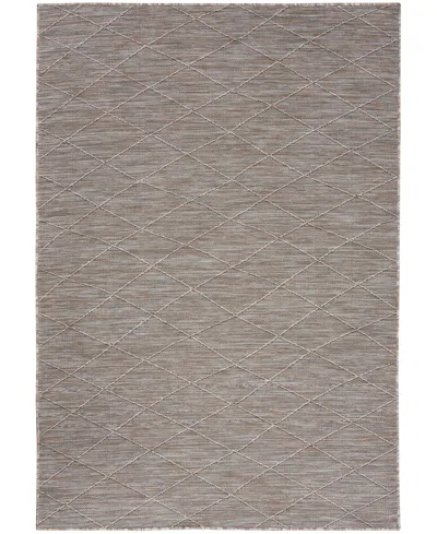 Nourison Home Washable Solutions Wsl01 7'x10' Area Rug In Gray,mocha