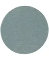 Nourison Home Washable Solutions Wsl01 8'x8' Round Area Rug In Aqua