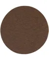 Nourison Home Washable Solutions Wsl01 8'x8' Round Area Rug In Mocha