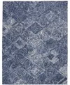 Nourison Interlock Lnk01 Denim 5' X 7'6" Area Rug In Denim