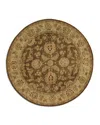 Nourison Jaipur Ja23 Round Area Rug, 8' X 8' In Brown