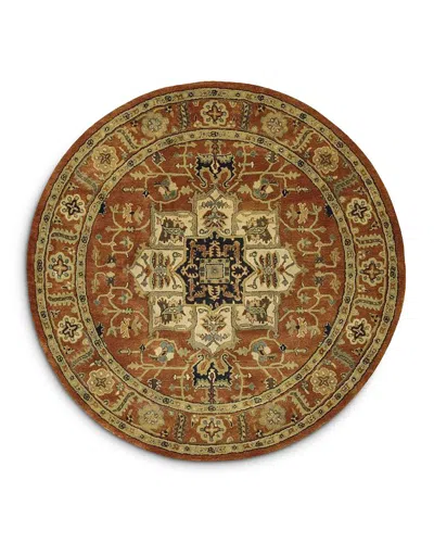 Nourison Jaipur Ja33 Round Area Rug, 8' X 8' In Brick