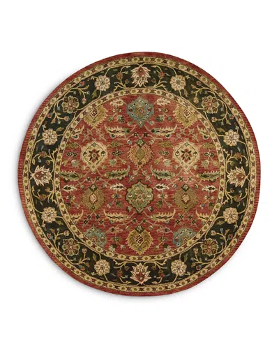 Nourison Jaipur Ja35 Round Area Rug, 8' X 8' In Brick
