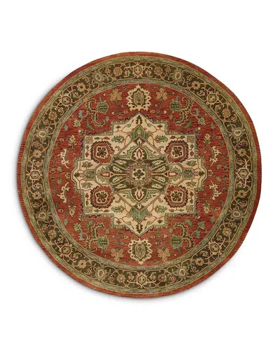 Nourison Jaipur Ja36 Round Area Rug, 8' X 8' In Red
