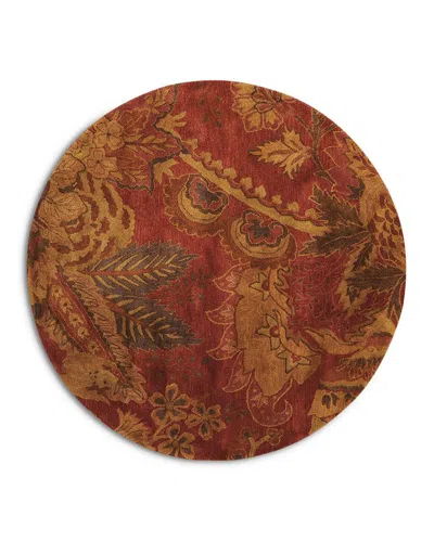 Nourison Jaipur Ja43 Round Area Rug, 6' X 6' In Flame