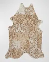 Nourison Juni Hair On Hide Rug, 5' X 7' In White, Silver
