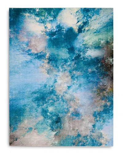 Nourison Le Reve Ler02 Area Rug, 4' X 6' In Seafoam