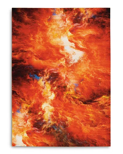 Nourison Le Reve Ler05 Area Rug, 5'3 X 7'3 In Red Flame