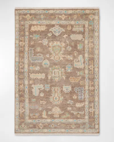Nourison Lincoln Hand-knotted Rug, 9' X 12' In Ivory, Mocha