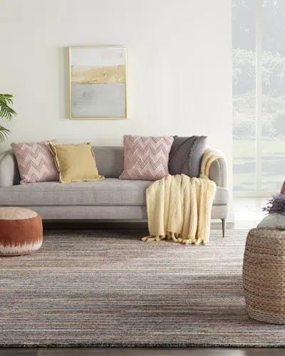 Nourison Logan Hand-knotted Rug In Gray