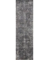 Nourison Lucent Lcn04 Charcoal 2'3" X 8' Runner Rug In Charcoal