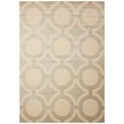 Nourison Luminance Lum01 5'3"x7'5" Cream Gray Area Rug