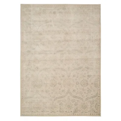 Nourison Luminance Lum04 Collection Area Rug, 5'3 X 7'5 In Cream Mint