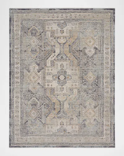 Nourison Lynx Charcoal Power-loomed Rug, 8' X 10' In Multi