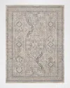 Nourison Lynx Gray/blue Power-loomed Rug, 9' X 12'