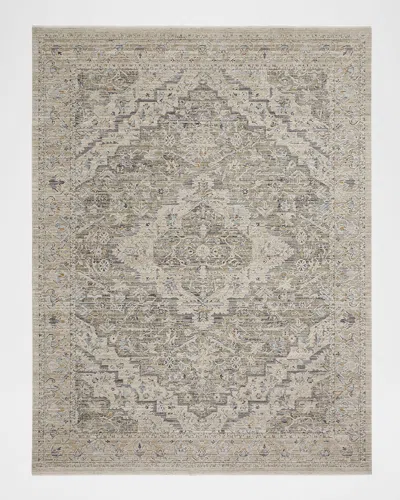 Nourison Lynx Ivory/taupe Power-loomed Rug In Brown
