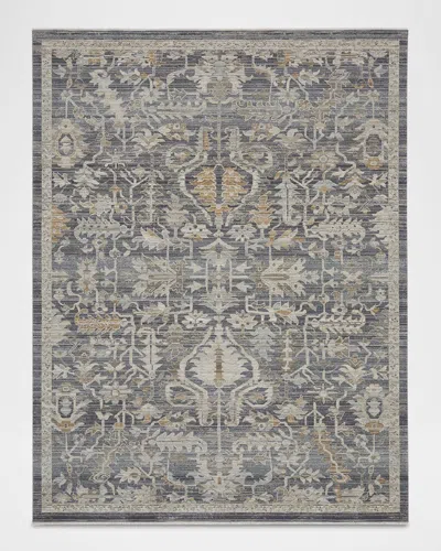 Nourison Lynx Navy Power-loomed Rug In Brown