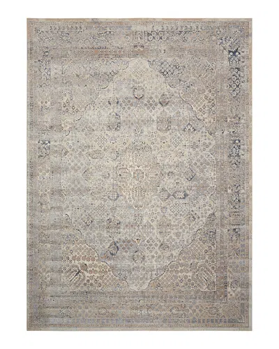 Nourison Malta Mai01 Area Rug, 5'3 X 7'7 In Ivory Blue