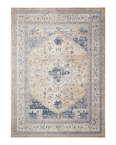 Nourison Malta Mai02 Area Rug, 5'3 X 7'7 In Beige Blue