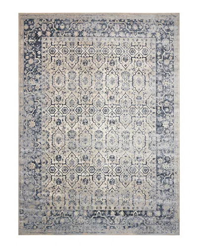 Nourison Malta Mai04 Area Rug, 5'3 X 7'7 In Ivory Blue