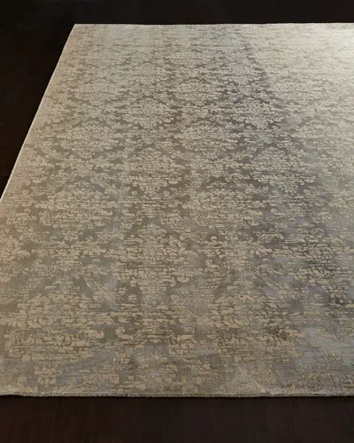 Nourison Medallion Mist Runner, 2'3" X 8' In Sea Mist