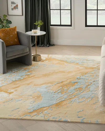 Nourison Milea Hand-tufted Rug, 10' X 14' In Sand, Blue 