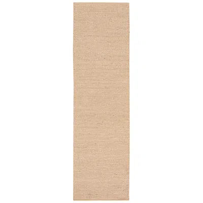 Nourison Natural Jute Njt01 2'3"x8' Neutral Bleached Runner Area Rug