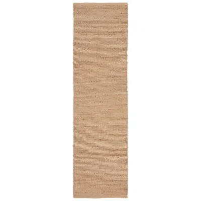 Nourison Natural Jute Njt01 2'3"x8' Warm Natural Runner Area Rug