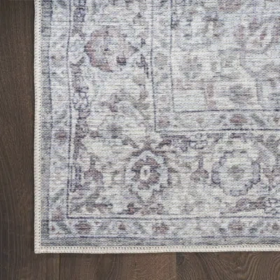 Nourison New Concept Washable Oriental Rug In Ivory;gray;ivory Grey