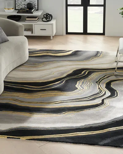 Nourison Odilia Hand-tufted Rug, 8' X 10' In Charcoal Grey