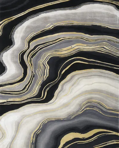 Nourison Odilia Hand-tufted Rug In Black