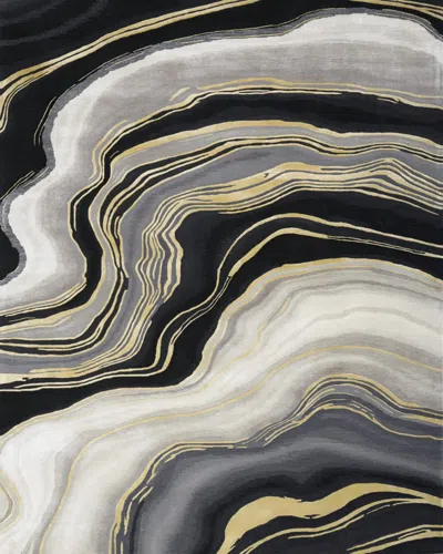 Nourison Odilia Hand-tufted Rug In Black
