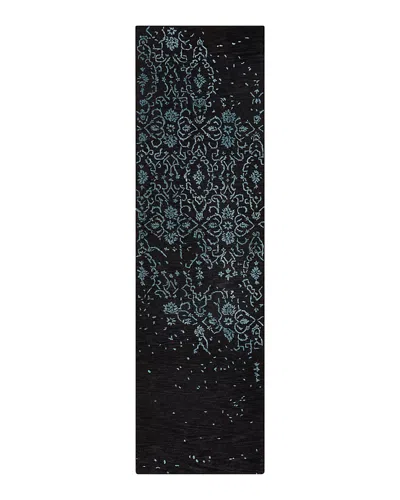 Nourison Opaline Opa06 Area Rug, 2'3 X 8' In Midnight/blue