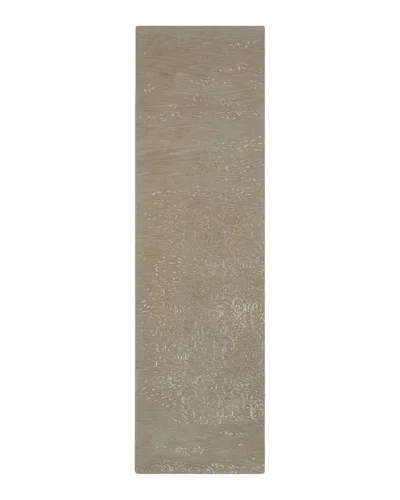 Nourison Opaline Opa08 Area Rug, 2'3 X 8' In Silver