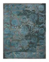 Nourison Opaline Opa12 Rug, 8'6 X 11'6 In Charcoal/blue