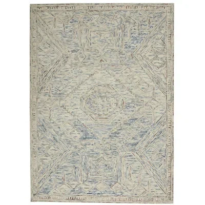 Nourison Oriental Area Rug In Blue/ivory In Multicolor