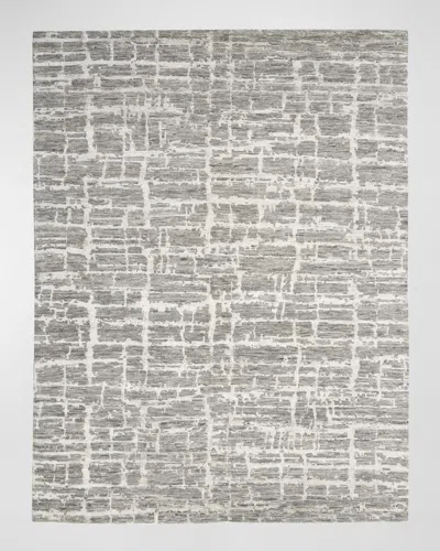 Nourison Pilot Hand-knotted Rug, 10' X 14' In Grey Silver