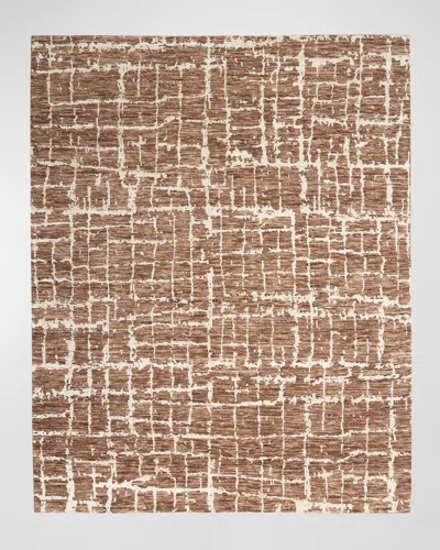 Nourison Pilot Hand-knotted Rug, 10' X 14' In Mocha Ivory