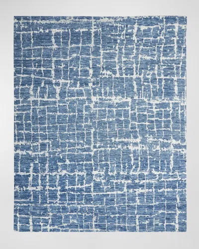 Nourison Pilot Hand-knotted Rug, 8' X 10' In Blue Silver